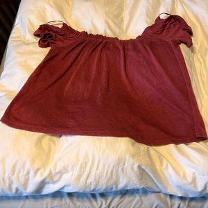 Off the shoulder summer and fall top
